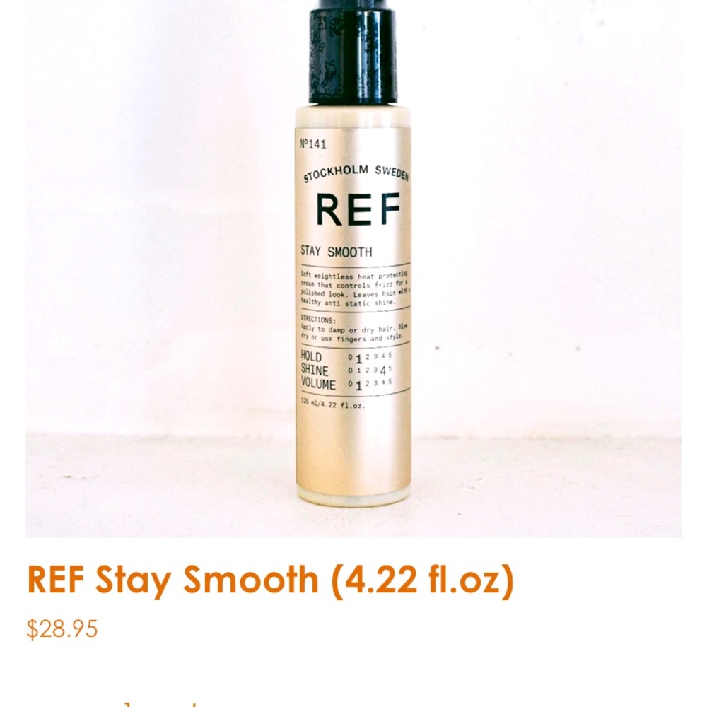 REF Stay Smooth Hair Product